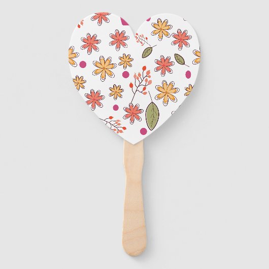 Blumenmuster Blumen florales Design botanisch flo Fächer (Vorderseite)