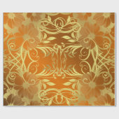 Blumenmuster, Blütenfest Geschenkpapier (Flach)