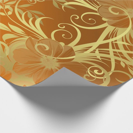 Blumenmuster, Blütenfest Geschenkpapier (Ecke)