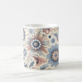 Blumenmuster Bohemisches Design - Vibranly Boho St Kaffeetasse (Mittel)