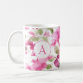 Blumenmuster Bougainvillea Alphabet Kaffee Kaffeetasse (Links)