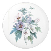 Blumenmuster Bouquet der Rose von Sharon Redouté Keramikknauf (Vorderseite)