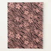 Blumenmuster, braun, Tigermuster Planer (Rückseite)