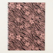 Blumenmuster, braun, Tigermuster Planer (Vorderseite)