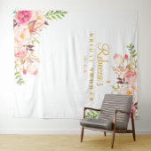 Blumenmuster, Brautparty Hintergrund, Foto Stand Wandteppich (Beispiel (Horizontal))