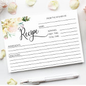 Blumenmuster-Brautparty Weinkarte Tischnummer