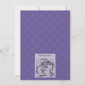 Blumenmuster-Brautparty-Word-Suchspielkarte Einladung (Rückseite)