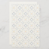 Blumenmuster Briefpapier (Vorne/Hinten)