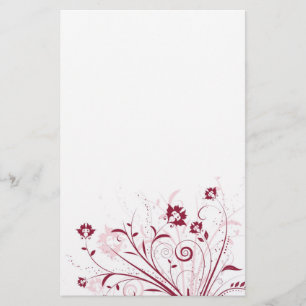 Blumenmuster-Briefpapier Briefpapier