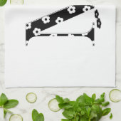 Blumenmuster Buchstabe M Handtuch (Gefaltet)