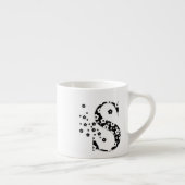 Blumenmuster Buchstabe S Espressotasse (Rechts)