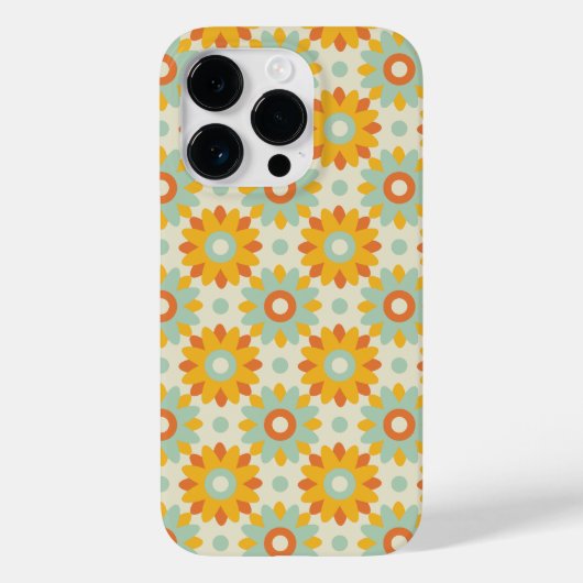 Blumenmuster bunte wilde Blume abstrakt Case-Mate iPhone Hülle (Rückseite)