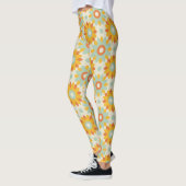 Blumenmuster bunte wilde Blume abstrakt Leggings (Links)