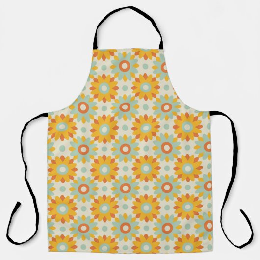 Blumenmuster bunte wilde Blume abstrakt Schürze (Vorderseite)