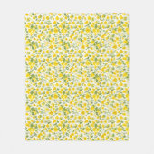 Blumenmuster Butterbecher-Blume Fleecedecke (Vorderseite)