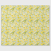 Blumenmuster Butterbecher-Blume Geschenkpapier (Flach)