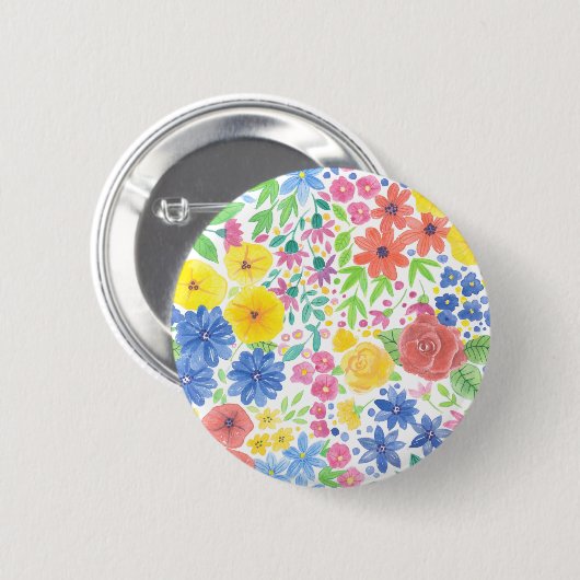 Blumenmuster Button (Vorne & Hinten)