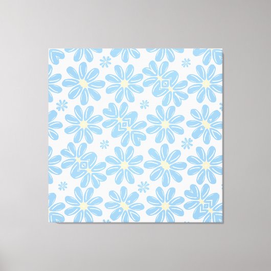 Blumenmuster - Canvas Print Leinwanddruck (Vorderseite)