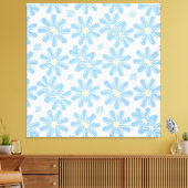 Blumenmuster - Canvas Print Leinwanddruck (Insitu (Wohnzimmer))