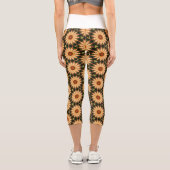Blumenmuster Capri Leggings (Rückseite)