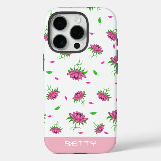 Blumenmuster Case-Mate iPhone Hülle (Rückseite)