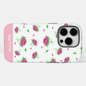 Blumenmuster Case-Mate iPhone Hülle (Rückseite (Horizontal))