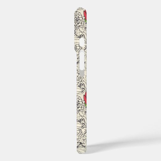 Blumenmuster Case-Mate iPhone Hülle (Rückseite / Links)