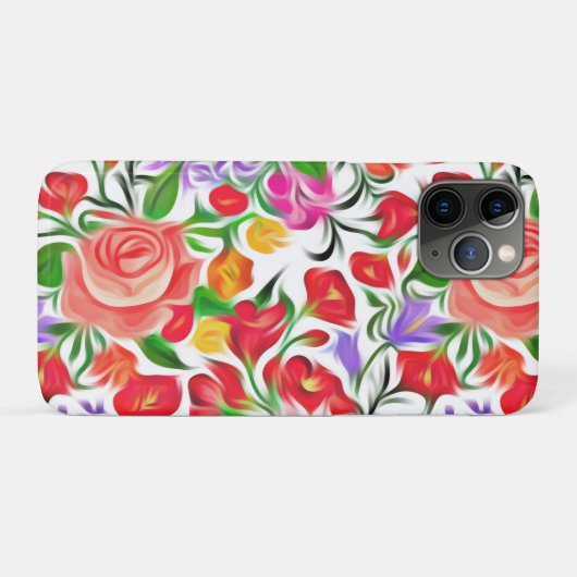 Blumenmuster Case-Mate iPhone Hülle (Rückseite (Horizontal))