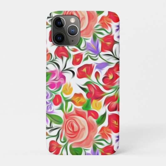 Blumenmuster Case-Mate iPhone Hülle (Rückseite)