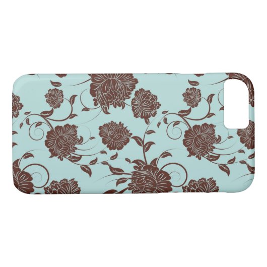 Blumenmuster Case-Mate iPhone Hülle (Rückseite (Horizontal))