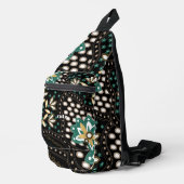 Blumenmuster Crossbody Bag (Rechte Ecke)
