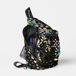 Blumenmuster Crossbody Bag