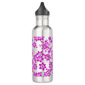 Blumenmuster D02.pink.b Edelstahlflasche (Links)