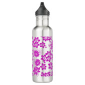 Blumenmuster D02.pink.b Edelstahlflasche (Rechts)