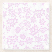 Blumenmuster D02.pink.b Glasuntersetzer (Rückseite)