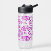 Blumenmuster D02.pink.b Trinkflasche (Links)