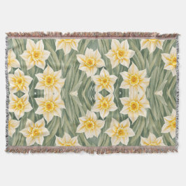 Blumenmuster Daffodische Blume Decke
