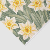 Blumenmuster Daffodische Blume Seidenpapier (Ausschnitt)