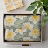 Blumenmuster Daffodische Blume Seidenpapier (Geschenk)