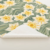 Blumenmuster Daffodische Blume Sherpadecke (3/4)