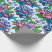 Blumenmuster: Dahlienzauber -  Geschenkpapier (Ecke)