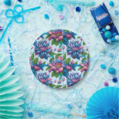 Blumenmuster: Dahlienzauber -  Pappteller (Party)