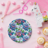 Blumenmuster: Dahlienzauber -  Pappteller (Party)