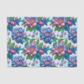 Blumenmuster: Dahlienzauber - Seidenpapier (Vorderseite)