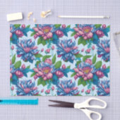 Blumenmuster: Dahlienzauber - Seidenpapier (Handwerk)