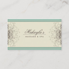 Blumenmuster-Damast-elegantes modernes nobles Visitenkarte