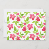 Blumenmuster Dankeskarte (Rückseite)