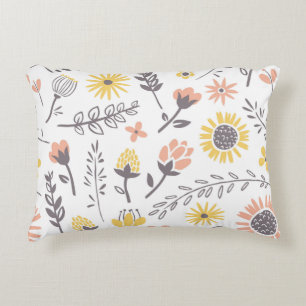 Blumenmuster Dekokissen
