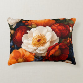 Blumenmuster Dekokissen