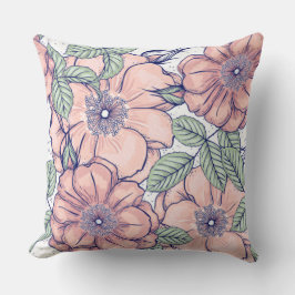 Blumenmuster dekorativ kissen